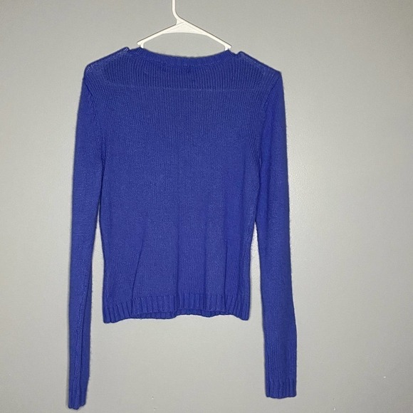 DONNA Nicole Angora Blend V Neck Sweater Size M - Picture 5 of 5